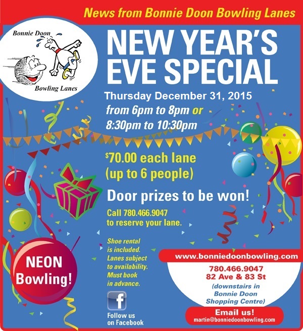 Réveillon du nouvel an au Bowling de Bonnie Doon